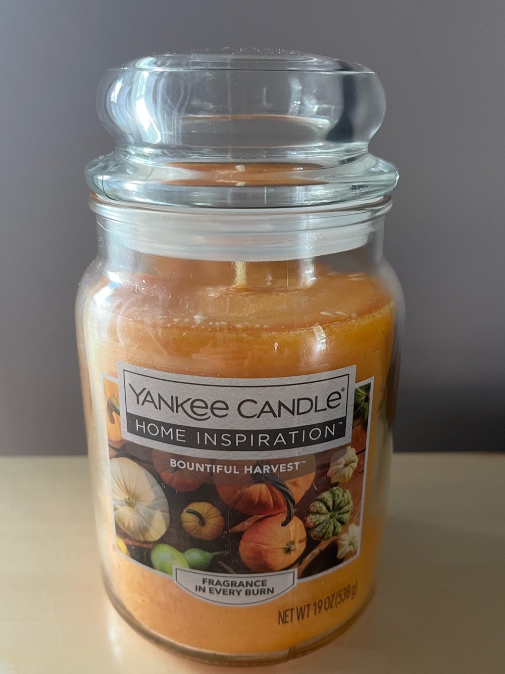 New Yankee Candle Home Inspirations Bountiful Harvest Large 22 Oz Jar Candle